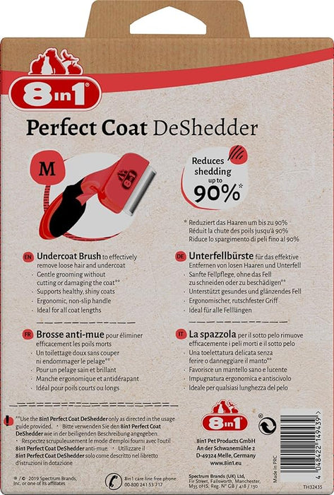 8in1 Perfect Coat DeShedder spazzola per cani M